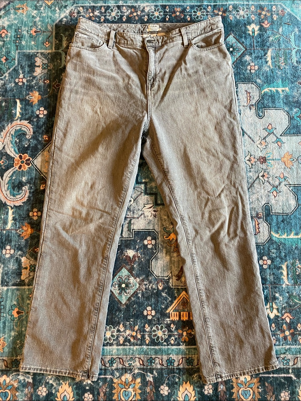 L.L. Bean Straight flannel-lined Jeans